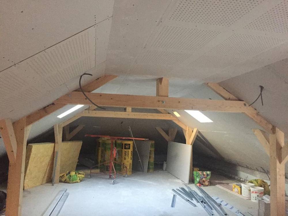 Travaux de plâtrerie